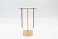 Square cut Diamond Drop earrings