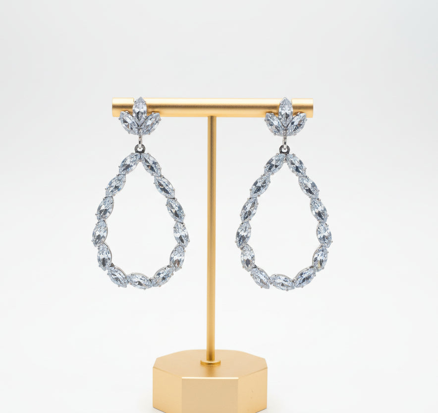 Rhinestone earring