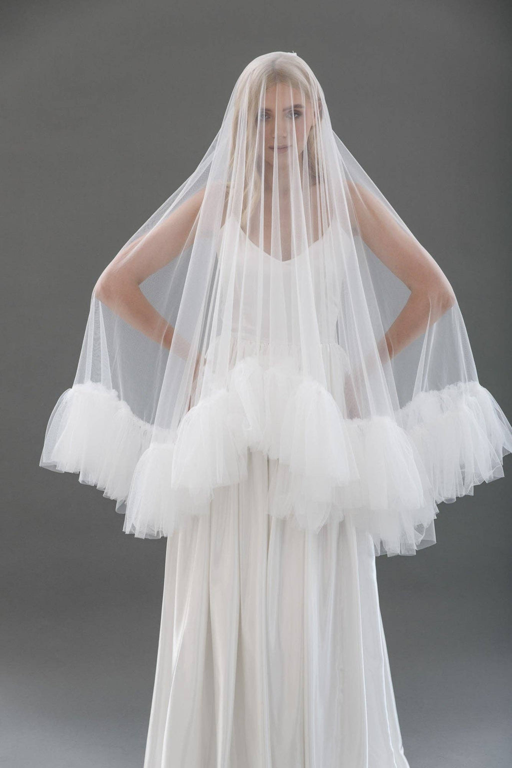 Heirloom Bridal Company - Veil V2413: Fingertip