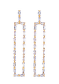 Baguette Cz Rectangle Earring