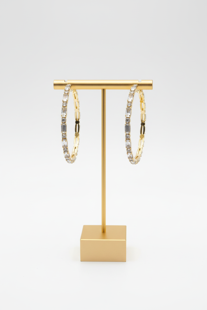 Rhinestone hoops