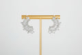 Silver Half Burst Earring