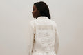 Pearl Fringe Jacket | Madena / White