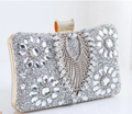 Rhinestone Embellished Clutch Evening Bag Sparkling Crystal Party Purse for Weddings and Special Occasions