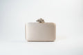 Floral Clasp Bag For Women With Elegant Flower Pattern Secure Magnetic Closure Satin Lining