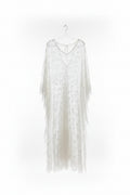 Santa Barbara Bridal Collective White Lace Overlay Robe
