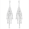 Triangle Crystal Curtain Earring