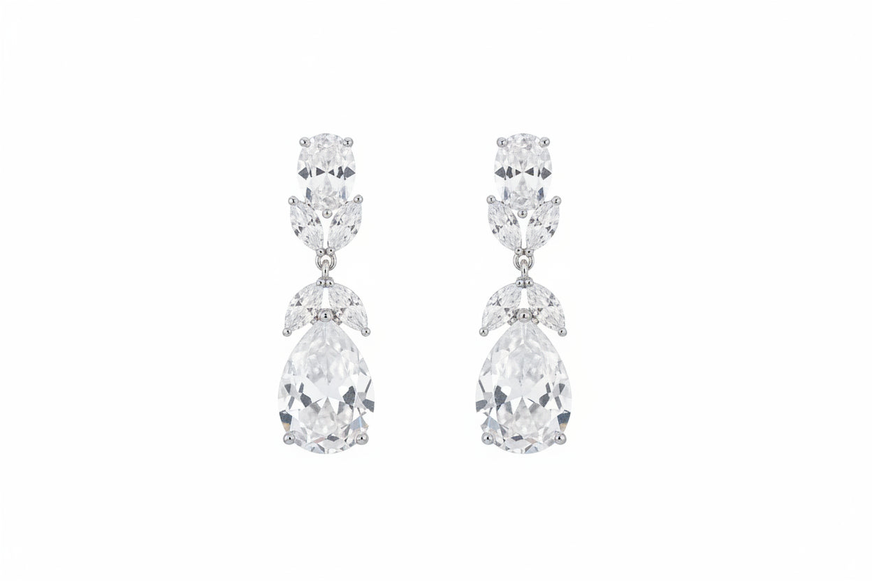 Crystal drop earrings