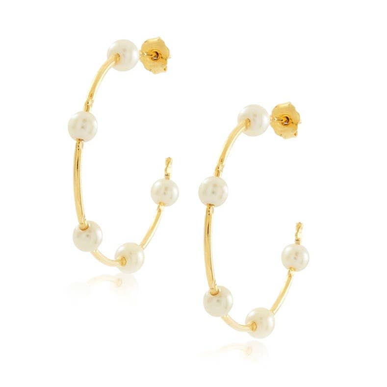 Pearl Hoops