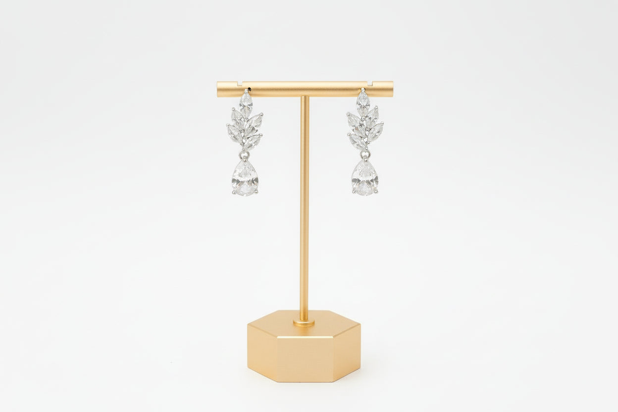 Bridal drop earrings