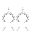 Crystal Squash Blossom Dangle Earrings