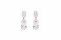 Rose gold drop earrings