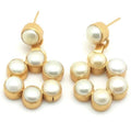 Pearl Circle Earrings