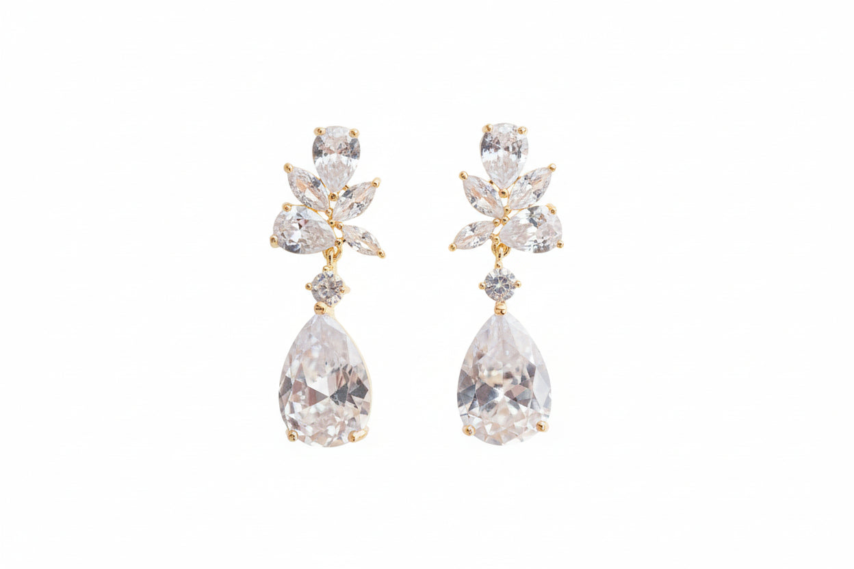Crystal drop earrings